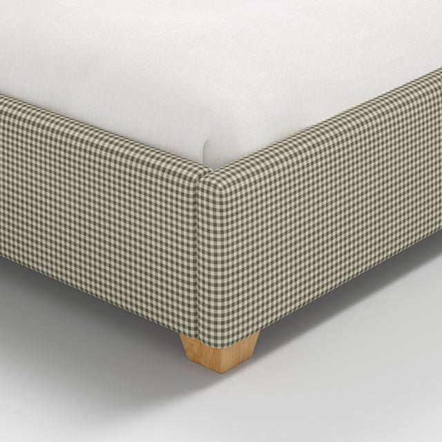 Textile Stoffer Home x Cloth & Company Julia Wingback Bed in Laurel Mini Gingham, Full/Double For Sale - Image 7 of 7