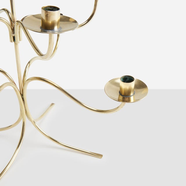 Polished Brass Candelabra by Josef Frank for Svenskt Tenn For Sale - Image 13 of 13