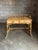 English 1980s British Colonial Style Burnt Bamboo and Cane Desk/ Vanity For Sale - Image 3 of 12