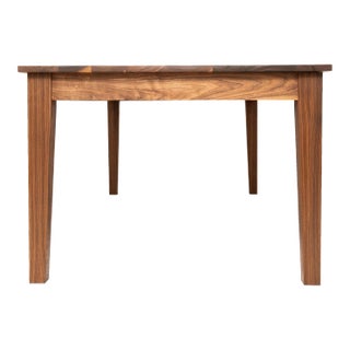 New England Shaker Farm Dining Table in Walnut For Sale