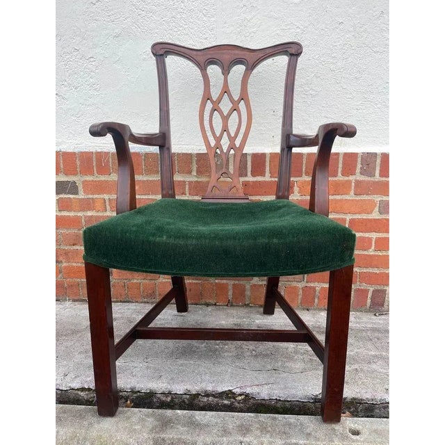 Late 20th Century Alexander Furniture Chippendale Style Mahogany Dining Chairs- Set of 6 For Sale - Image 10 of 11