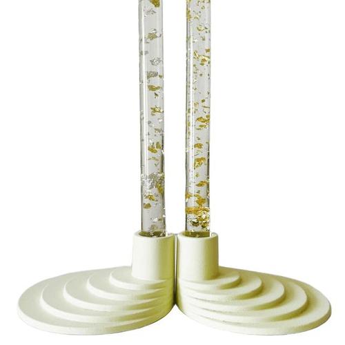 Vintage Ypperlig Candlesticks from Ikea, 1990s, Set of 2 For Sale - Image 3 of 6