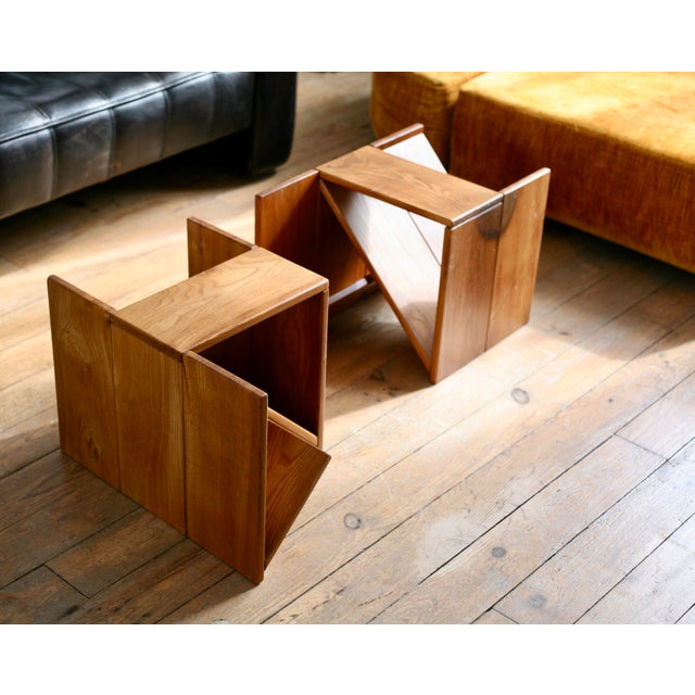 Vintage Side Tables from Maison Regain, France, 1970s, Set of 2 For Sale - Image 9 of 18