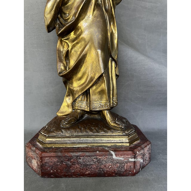 Late 19th Century Bronze & Pewter Sculpture by Bertini, 1890 For Sale - Image 6 of 8