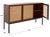 Brown 2 Shelf Rattan Sideboard - Walnut/Natural For Sale - Image 8 of 8