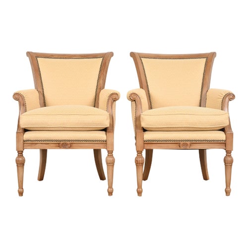 Barbara Barry Henredon Club Chairs Vintage Barbara Barry For