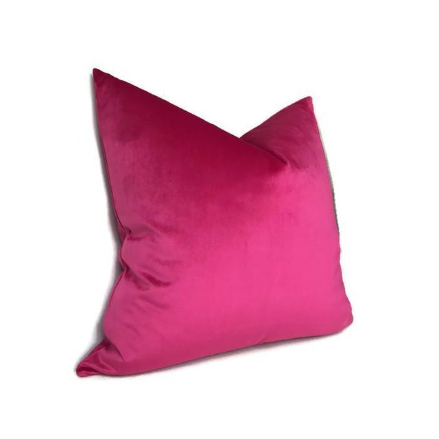 Fuchsia Velvet Pillow Cover Chairish