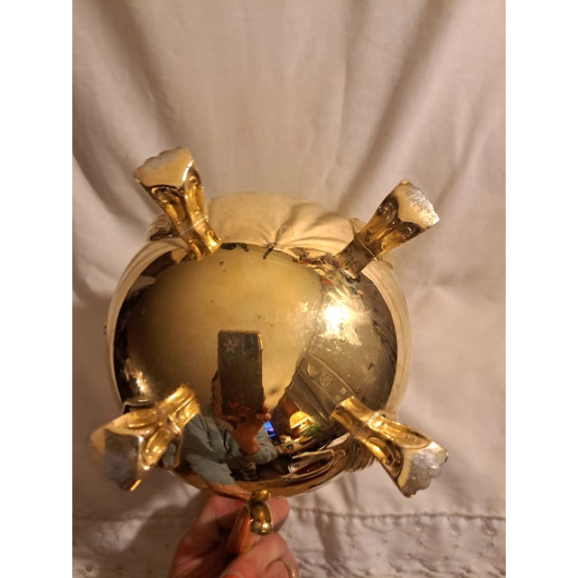 1980s Mid-Century Gold-Plate Water Pitcher For Sale - Image 5 of 8