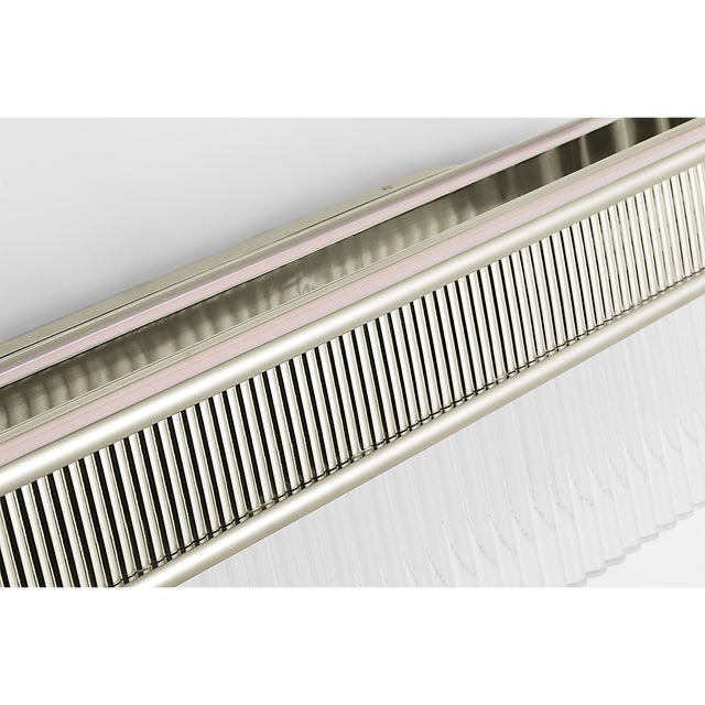 2020s Marie Flanigan for Visual Comfort Signature Menil 24" Linear Sconce in Polished Nickel with Crystal Rods For Sale - Image 5 of 9