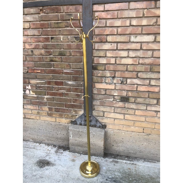 1970s Vintage Italian Brass Coat Rack, 1970s For Sale - Image 5 of 7