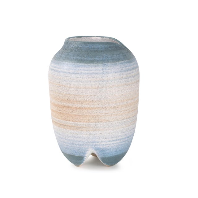 Kenneth Ludwig Chicago Drift Tide Footed Vase For Sale - Image 4 of 11