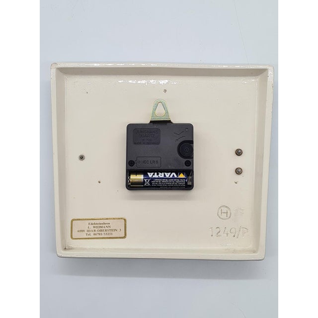 Beige Ceramic Ato-Mat Wall Clock from Junghans, Germany, 1970s For Sale - Image 8 of 12