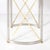 1980s Mid-Century Polished Brass & Brushed Steel Side Table With Lattice Supports For Sale - Image 5 of 14
