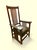 2000 - 2009 Set of 6 Stickley Mission Oak Arm Chairs With Cushions For Sale - Image 5 of 8