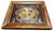 American Antique Framed Embossed Colonial Philadelphia Village Scene Leather Panel For Sale - Image 3 of 14