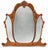 Antique Art Deco Vanity With Three-Panel Mirror and Matching Bench For Sale - Image 15 of 18