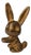 Walter Bosse, Hare, 1960s, Brass For Sale