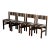 Set of 4 Danish Mid Century Modern Dining Chairs Vintage Scandinavian Wood Chairs For Sale