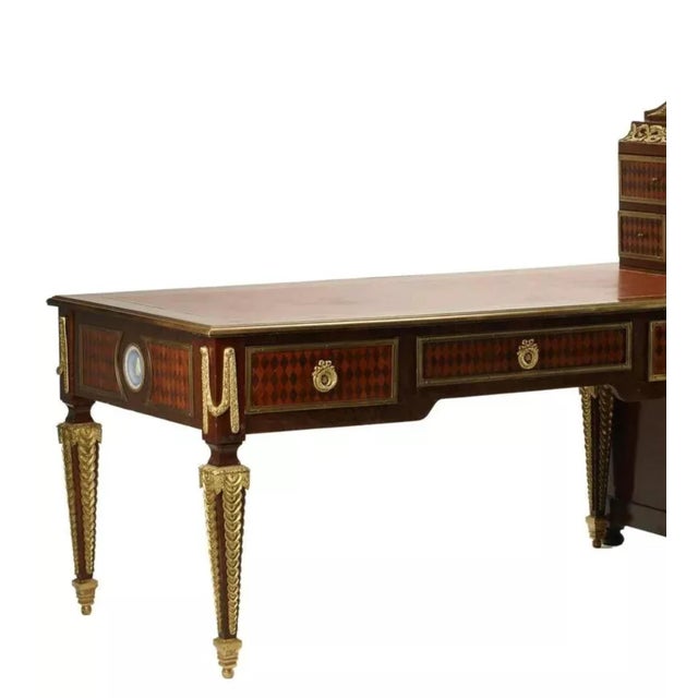 Gorgeous Late 1900's Louis XVI Style, Ormolu, Bureau Plat, Cartonnier, Writing Desk,!! Bureau Plat, Cartonnier, Louis XVI...