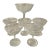 Late 20th Century Gorham “Cherrywood” Crystal Champagne Coupes or Sherbet Glasses - A Set of 6 For Sale