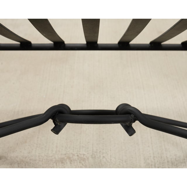 Neoclassical Style Horned Aluminum Bench After Diego Giacometti For Sale - Image 15 of 18