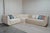 Beige Cream L-Shaped Sectional Sofa with Gold Base and Velvet Cushions from Kabinet For Sale - Image 8 of 11