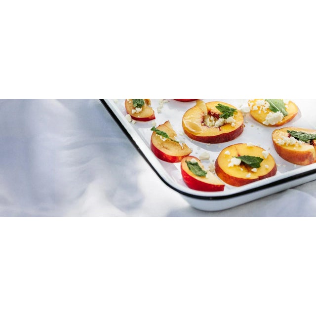 Ready to add a dash of timeless enamelware to your serve ware? This Cocktail Tray that also doubles as a Pizza Pan...