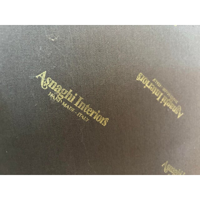 1990s Vintage Pair of Asnaghi Fauteuil Giltwood Carved Armchairs With Silk Floral Upholstery For Sale - Image 11 of 11