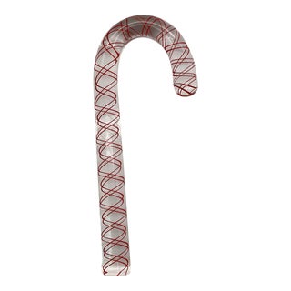 Vintage Steuben Glass Crystal Candy Cane For Sale