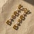 Modern Citrine & Pearl Drop Multi-Shape Earrings, Silver, Gold, Pair For Sale - Image 3 of 8