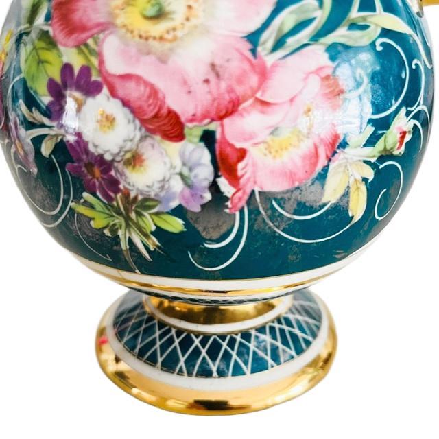 Baroque Vintage Baroque Floral Vase by H. Bequet 1950s For Sale - Image 3 of 10