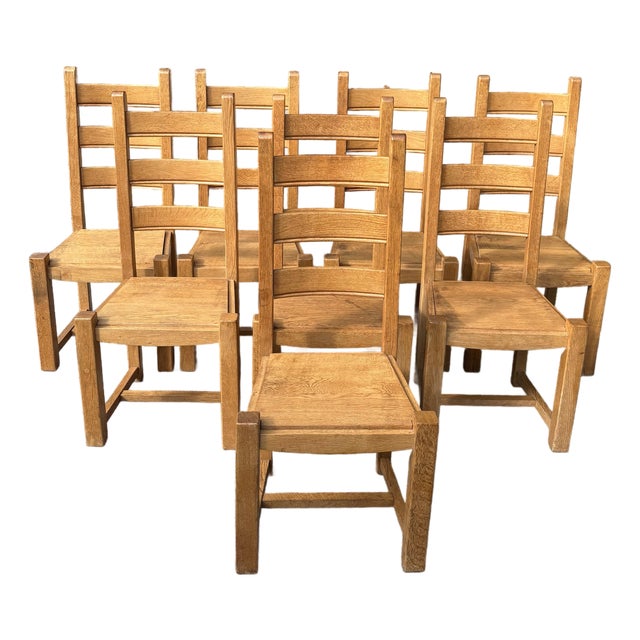 Country French Ladder Back Chairs Ready for Upholstery - Set of 8 For Sale