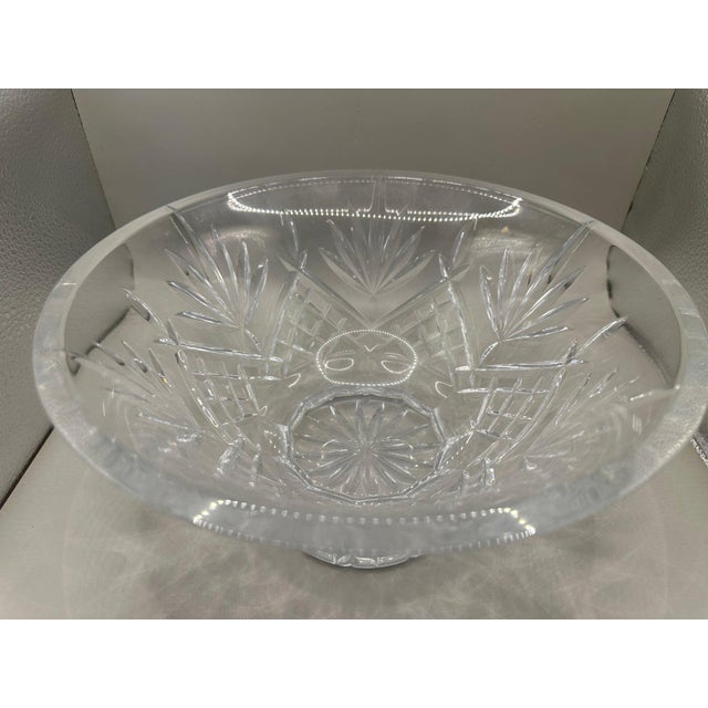 Marquis by Waterford Crystal Footed Bowl - Glendale Pattern An elegant and timeless footed crystal bowl from the Marquis...