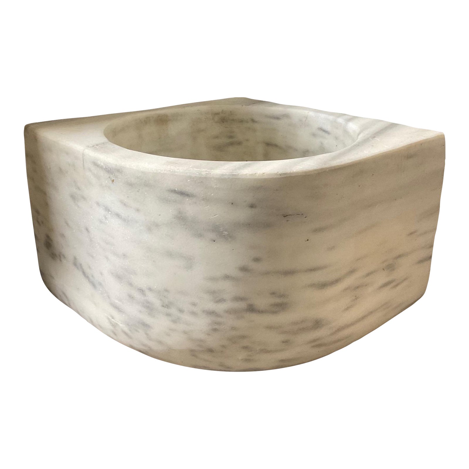 18th Century French White Marble Corner Sink Chairish