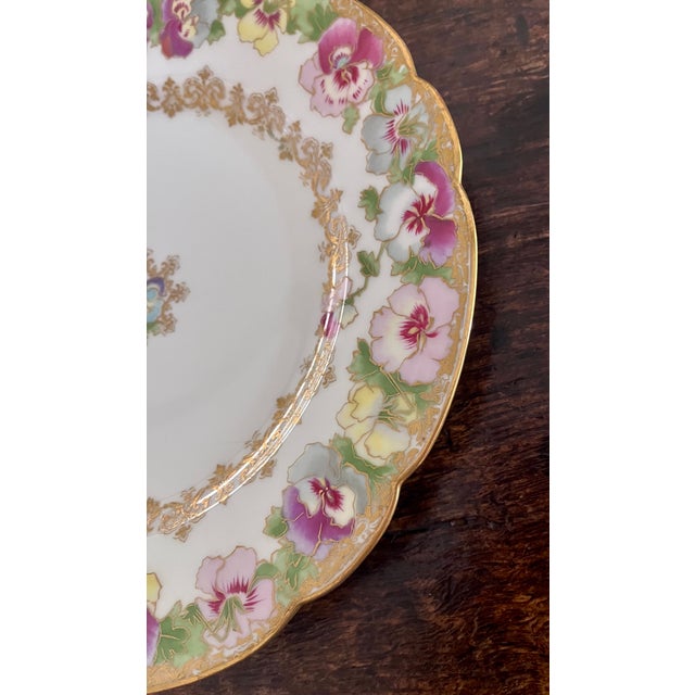 Early 20th Century Haviland & Co. Pansy Plates For Sale In Dallas - Image 6 of 17