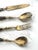 Metal Mid-Century Bronze and Rosewood Royal Cutlery Set, 1970s, Set of 24 For Sale - Image 7 of 18