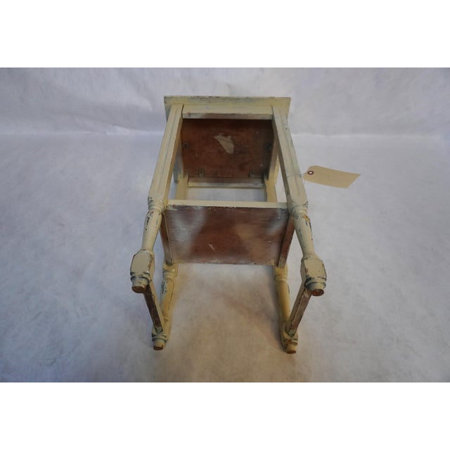 1990s Small Painted Wood Side Table For Sale - Image 13 of 14