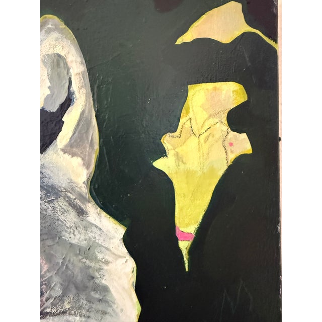 2020s “Flower Eater” Wolf Painting by LWren Walraven For Sale - Image 5 of 13