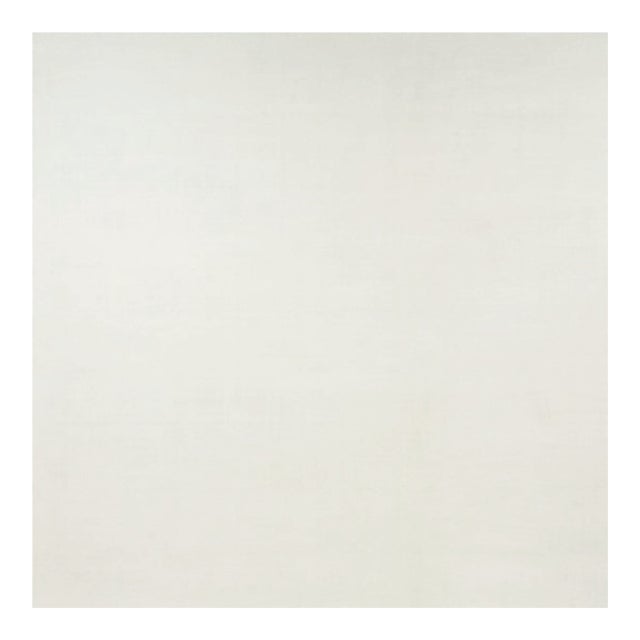 Rug & Kilim’s Oversized Contemporary Textural Solid Rug in White Tones-12x12 For Sale