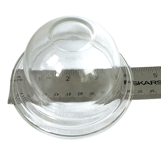 1980s 1980s Double-Walled Glass Seafood & Caviar Bowls | Shrimp Cocktail, Dessert & Entertaining Serveware - Set of 6 For Sale - Image 5 of 5