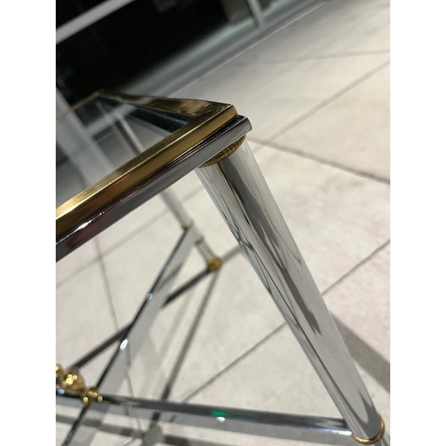 Mid-Century Modern Chrome X-Base Jansen End Table For Sale - Image 11 of 13