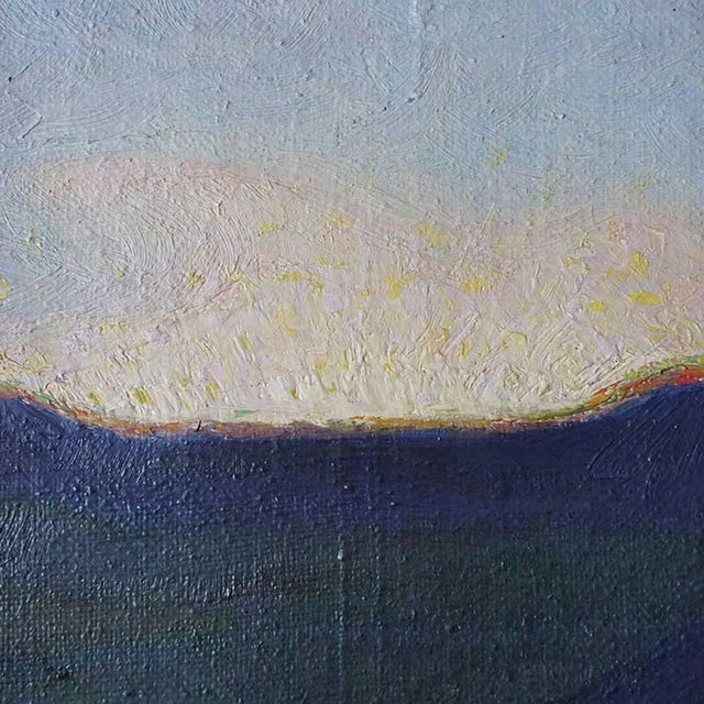 Textile Large Fritz Edvard Karfve Oil on Canvas Painting, Pastoral Landscape, Skane, Sweden For Sale - Image 7 of 12