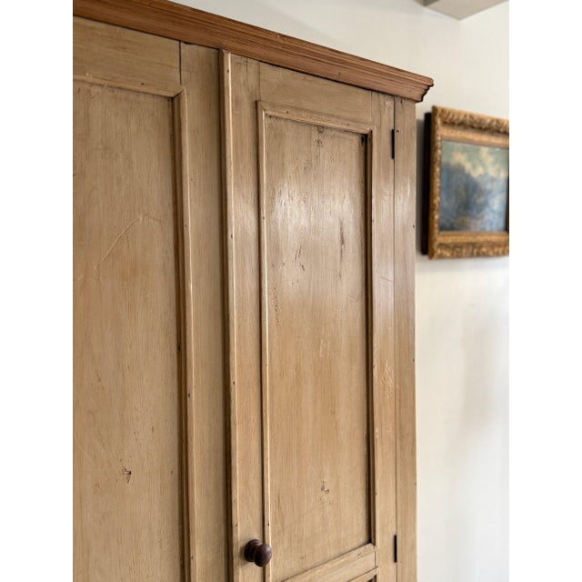 19th Century Antique English Pine Larder Cabinet For Sale - Image 5 of 8