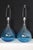 Blue Mid 20th Century Seguso Style Hand Blown Murano Lamps - a Pair For Sale - Image 8 of 16