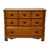 American Ballman Cummings of Fort Smith, Ar Solid Maple Early American Colonial Style 44" Three Drawer Dresser For Sale - Image 3 of 12