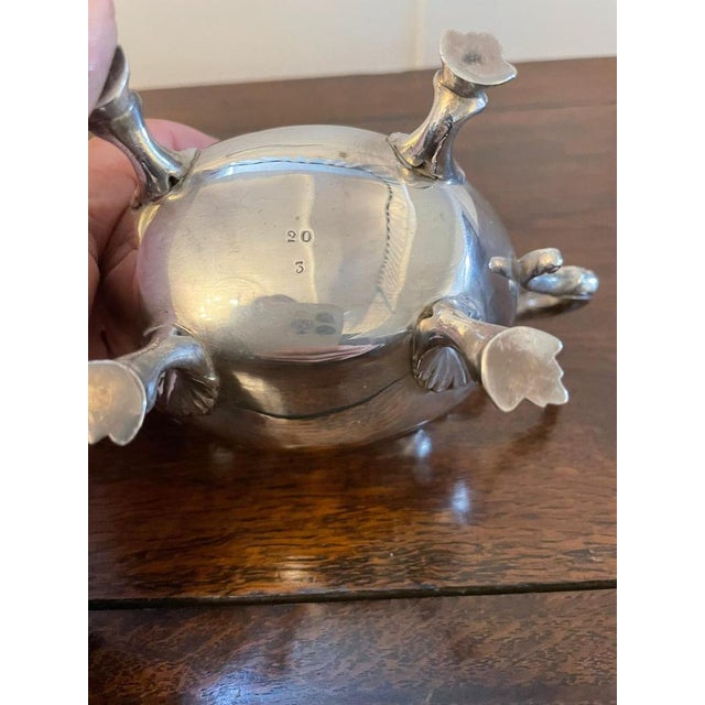 Antique Edwardian Silver Plated Tea Set, 1900s, Set of 4 For Sale - Image 15 of 18