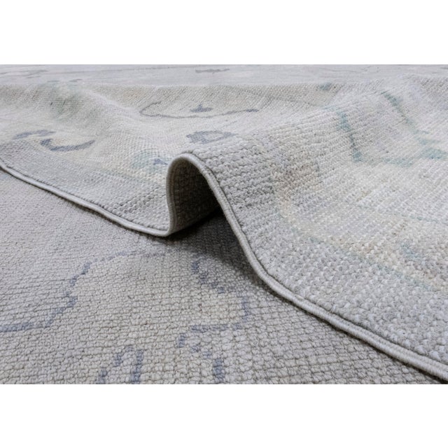 Textile Turkish Oushak Rug 9'6" x 13'1" For Sale - Image 7 of 8