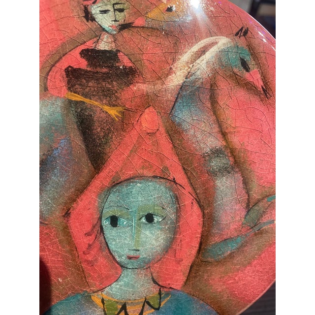 Polia Pillin 1960s Mid-Century Modern Ceramic Lidded Box by Polia Pillin Great Color & Horse For Sale - Image 4 of 9