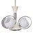 Vintage Space Age Italian Chandelier with Glass Lights, 1970s For Sale