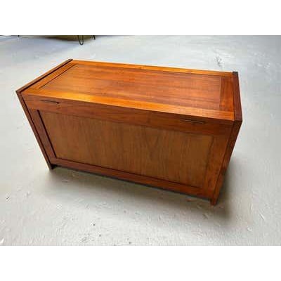 O. Schjoll & B.K. Handest for ABO Randers Teak Locking Box. Sliding removable top Tray. These were made in 2 sizes and...